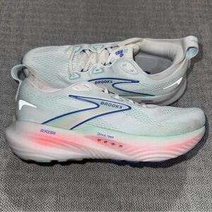 Brooks Glycerin 22 Womens Size 8.5 Blue Red Athletic Running Shoes Sneakers